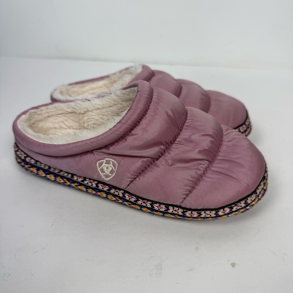 Ariat Pink Slip On Slippers House Shoes